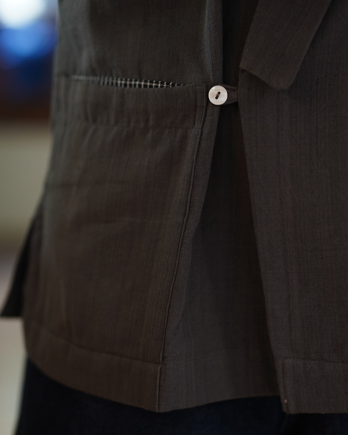 मलनाड White & Black Jacket