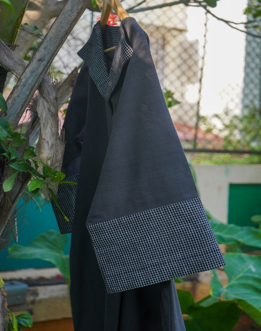 मलनाड  White & Black Dress