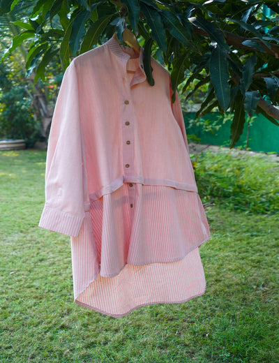 पलाश Oversized Shirt Set